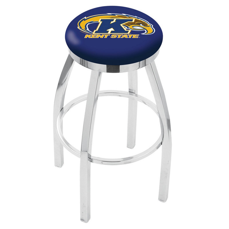 NCAA Swivel Counter and Bar Stool, Kent State, "Counter Stool (25" Seat Height)"