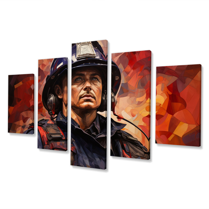 Fuselier - Fireman Wall Art Print - 5 Panels