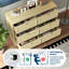 Commode 6 tiroirs Rattan
