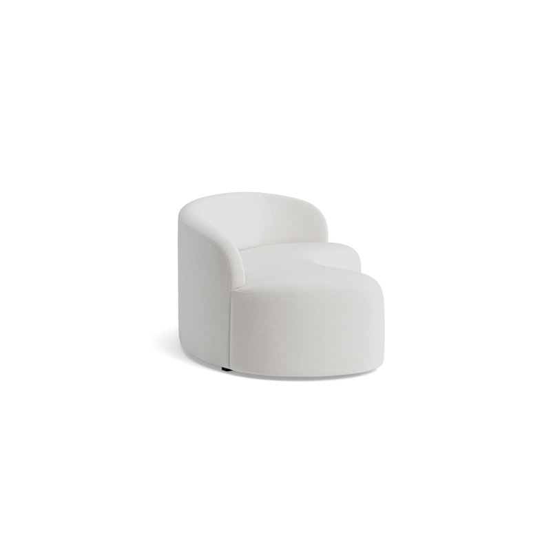 Sofia Right Arm Sofa, Performance Velvet - Silver
