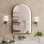 Miroir de salle de bain 20 po x 30 po à DEL, miroir de salle de bain anti-buée avec fonction d'éclairage réglable et fonction mémoire