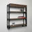 Murphy Wall Table with Foldable Bookshelf – Industrial Space-Saving Desk & Dining Table-88780595