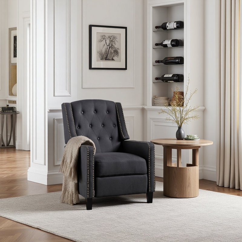 Chaise en tissu Classic, Gris foncé