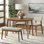 Boston 4 - Person Solid Wood Top Four Leg Dining Set