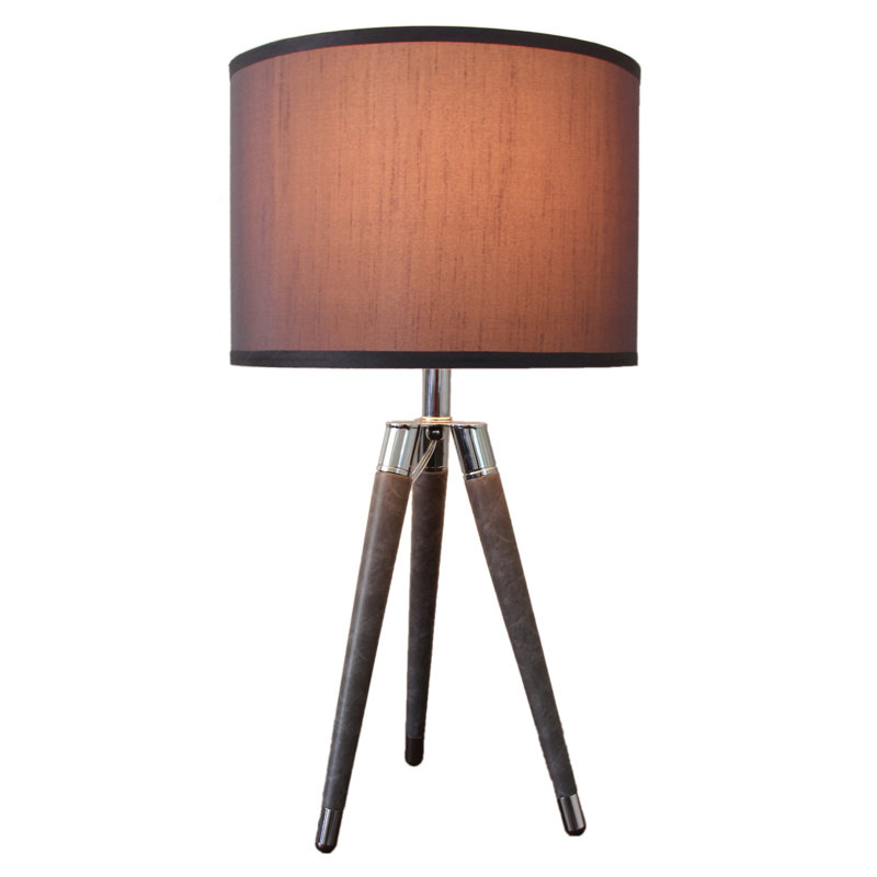 Lampe trépied 26,75 po Molinari, Gris, H 26,75 po x l 14 po x P 14 po, Gris