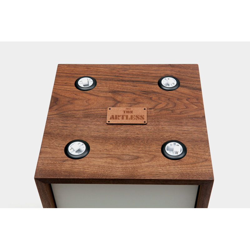 THN 2 - Drawer Solid Wood Nightstand, White