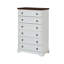Commode de chambre blanche à 6 tiroirs - commode spacieuse, facile à installer et facile à installer