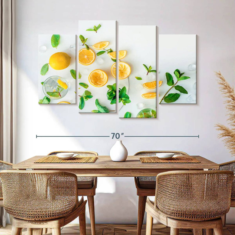 Yarlin Lemon Refresher, 42" H x 68" W