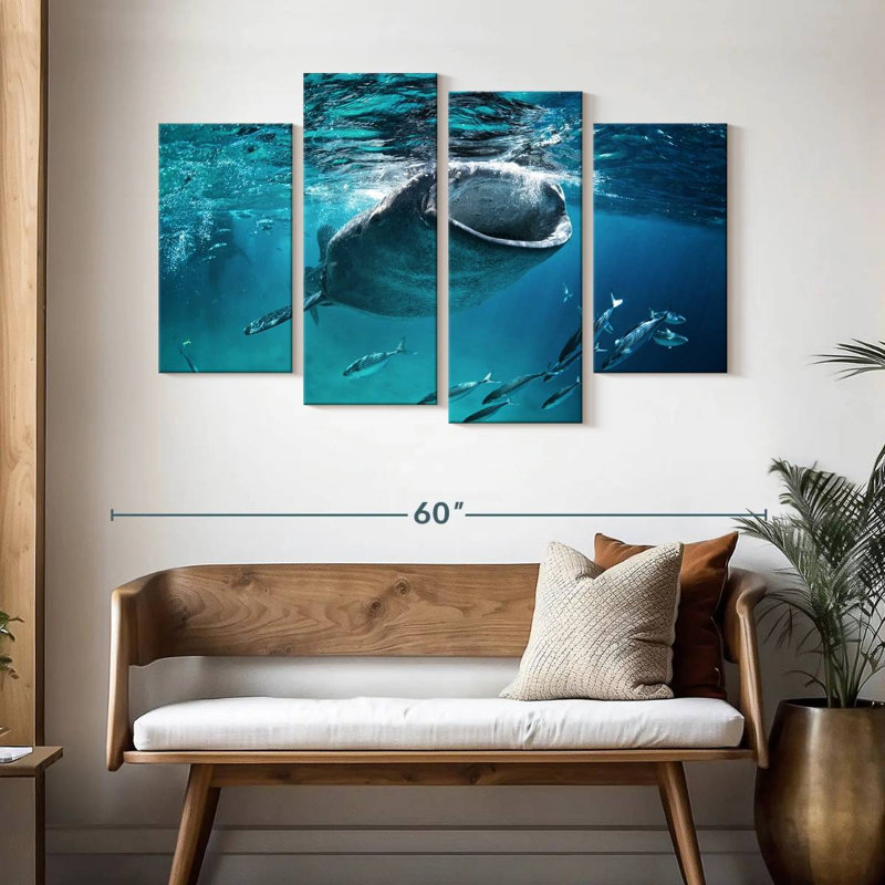 Brampt Gaping Whale Shark, 32"H x 52"W