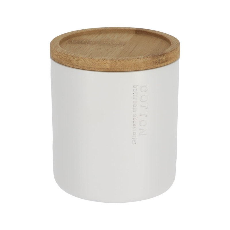 Contenant de rangement pour salle de bain Willis, Blanc