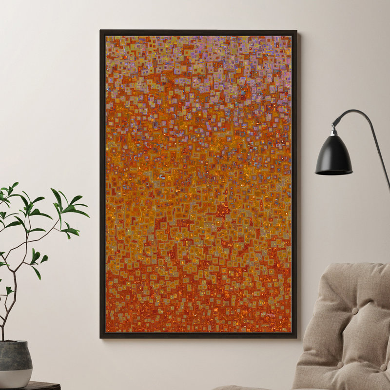 « qui do you trust », reproduction d’impression sur toile, H 43,5 po x l 27,5 po x P 2 po, Cadre flottant espresso