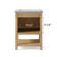 Ensemble de meuble-lavabo simple autoportant 24 po avec plateau en céramique Larangera-358700045
