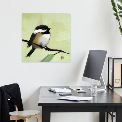 Chickadee No. 143 Contemporary Bird Wildlife Art