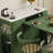 French Retro Green Dining Table