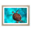 A Sea Turtle in Abstract - Framed Print-55629320-55629323