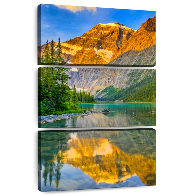 Alvord Mount Edith Cavell Alpenglow, H 50 po x l 32 po