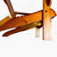 Chaise Adirondack pliante en chêne pour une utilisation intérieure et extérieure, confortable et robuste avec siège et accoudoirs larges