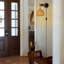 Rattan Boho Plug-in bras articulé ferme lanterne panier abat-jour en rotin pour chambre à coucher