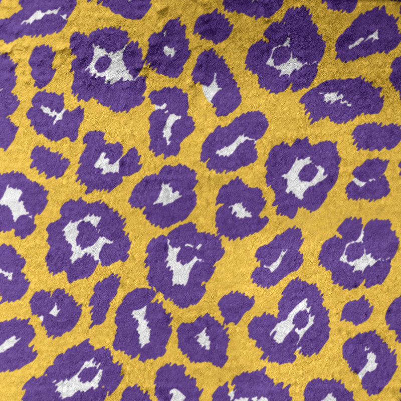 Serviette de plage Magna, Microfibre, Or / blanc / mauve