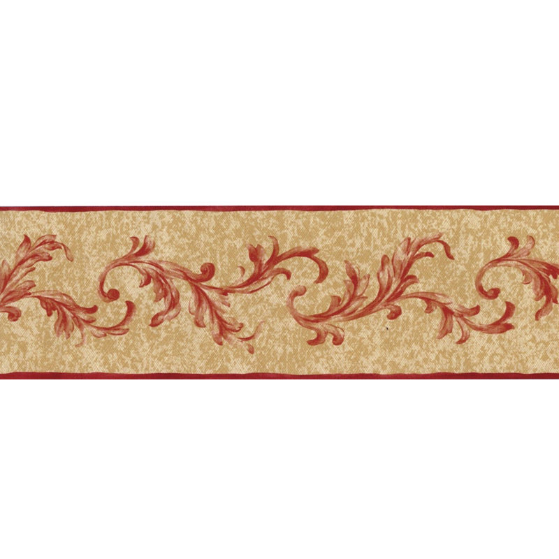 Minea Scroll Leaf Border