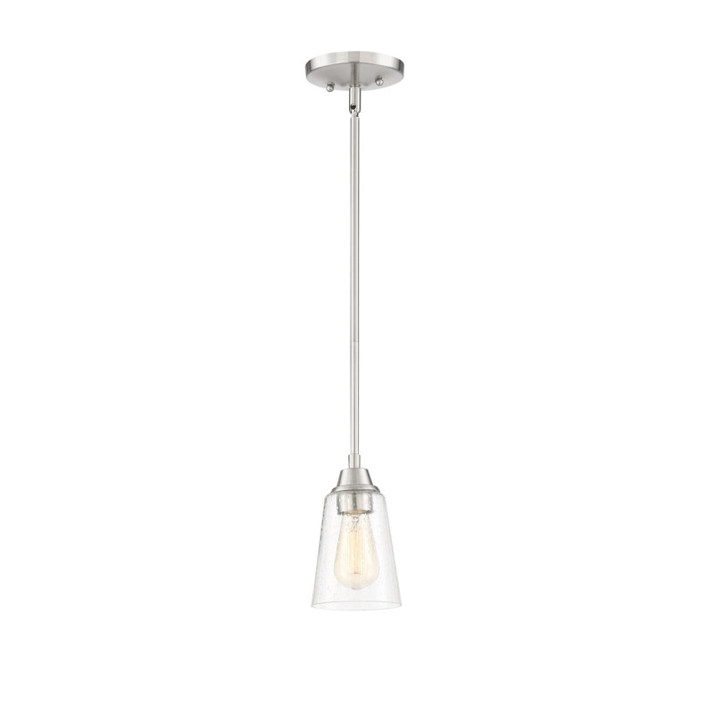 Grace 1 - Light Single Pendant, Brushed Polished Nickel