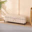 Repose-pieds Basic (type banc), banc de rangement rembourré en velours de 49,21 po de largeur avec repose-pieds en métal et repose-pieds-1371045294