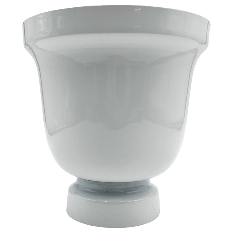 Decorative Handmade 8.5 inch Modern Flower Vase, White