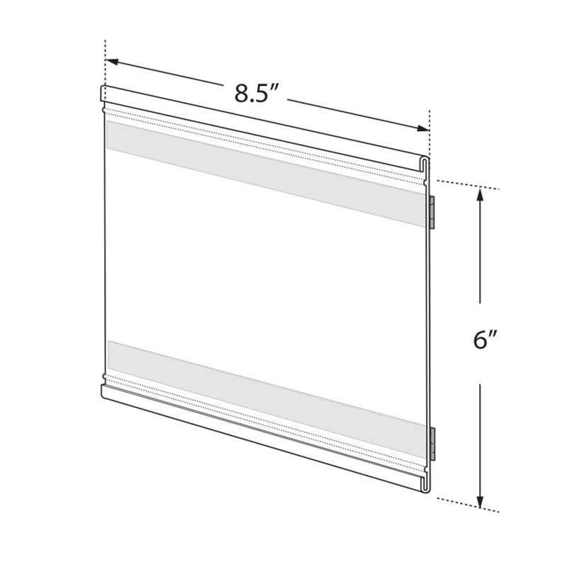 8.5"W x 6"H Adhesive-Back Nameplate, 10-Pack