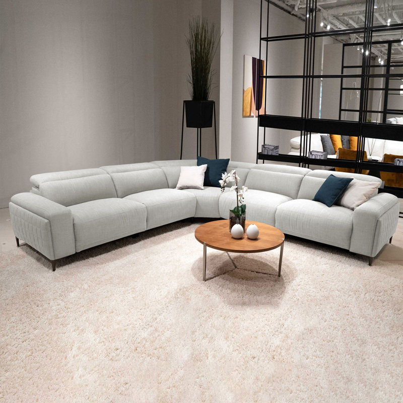 Canapé modulaire Kristof 130 po Kristof, Gris clair