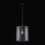 Modern 1-Light Handcrafted Water Ripple Glass Cylinder Pendant Light -1102046072