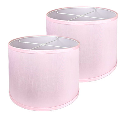 Easy Assembly Hardback Drum Lamp Shade, 2-Pack