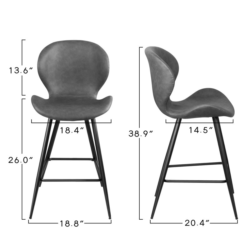 Moravia Counter & Bar Stool, Gray
