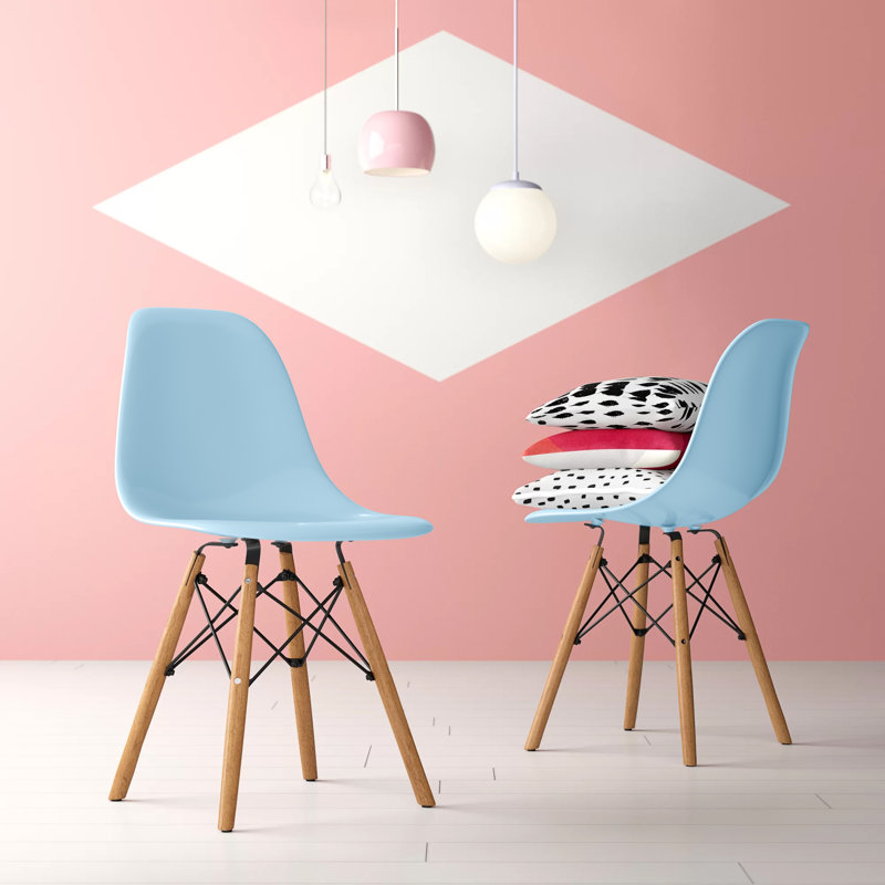Chaise d'appoint en plastique Askegard, Bleu