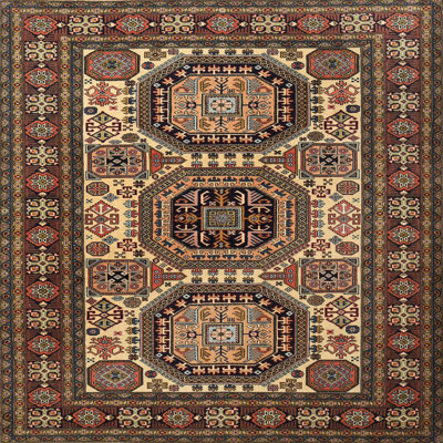 Tapis traditionnel brun / beige