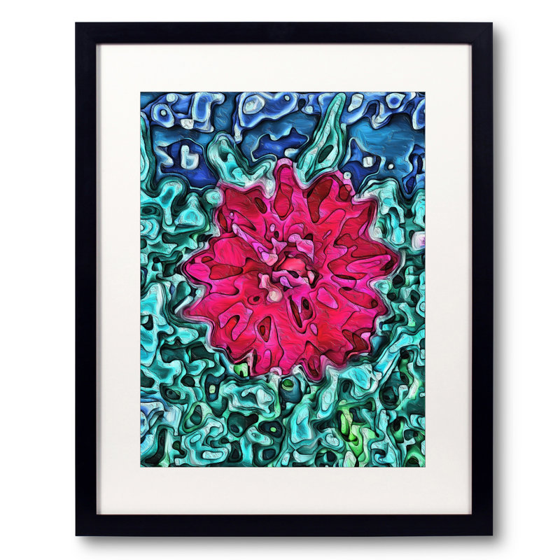 Dahlia Topography Print by Tanna Gx, 21.25" H x 17.25" W x 0.875" D