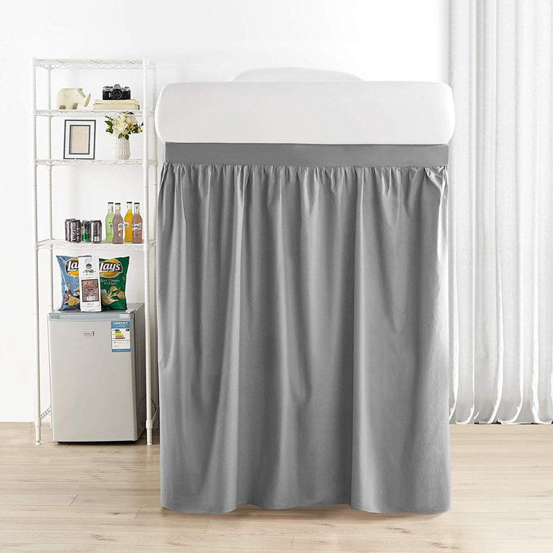 Ruffled Wrap Around Bed Skirt, Sepia Beige, Twin XL