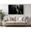 Reproduction d'art sur toile, "Black and White Knight with Horse"-662757586