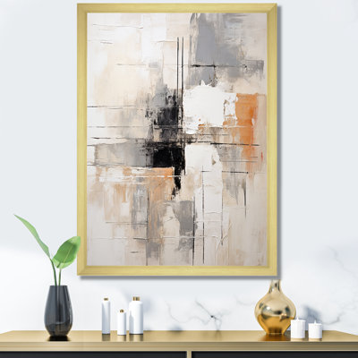 Rêves scandinaves modernes beige et jaune, art III