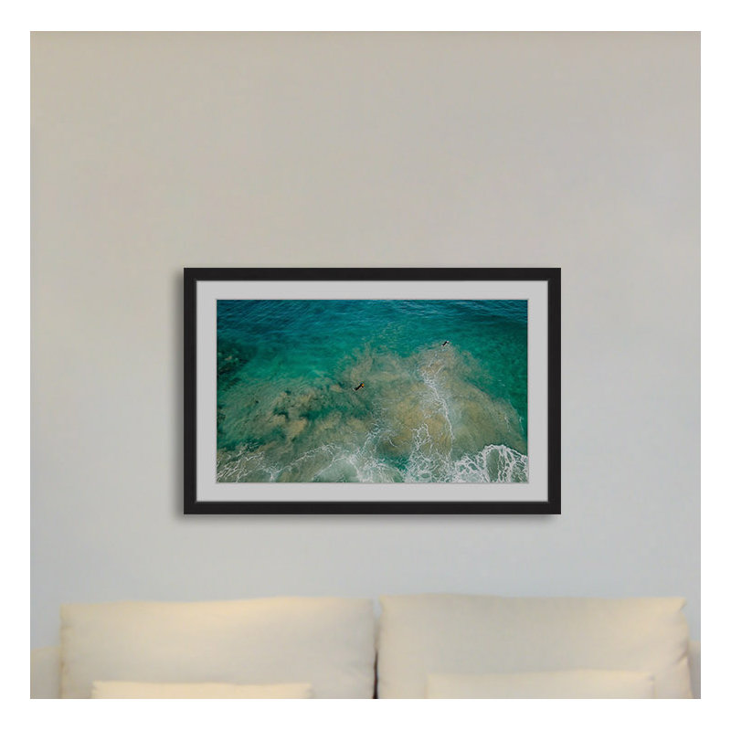 « clear water », impression encadrée, 24 po x 36 po