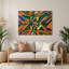 Hard Edge 54 Orange Metal Wall Art-1931372103