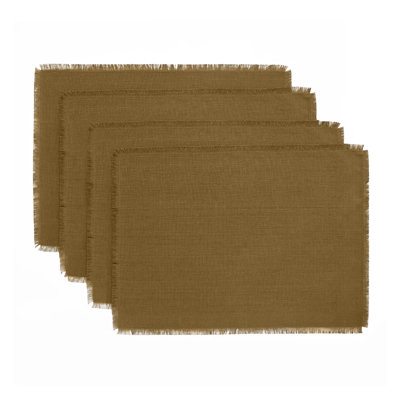 Fringe - 100% Pure Linen Placemats