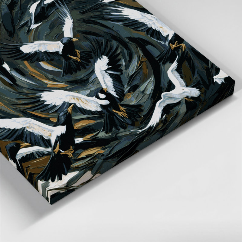 «Birds Common Fiscal», art mural sur toile, H 24 po x l 36 po
