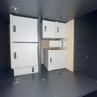Jezelle 5 Piece Storage Cabinet Set Wade Logan Color: Dark Gray/Maple