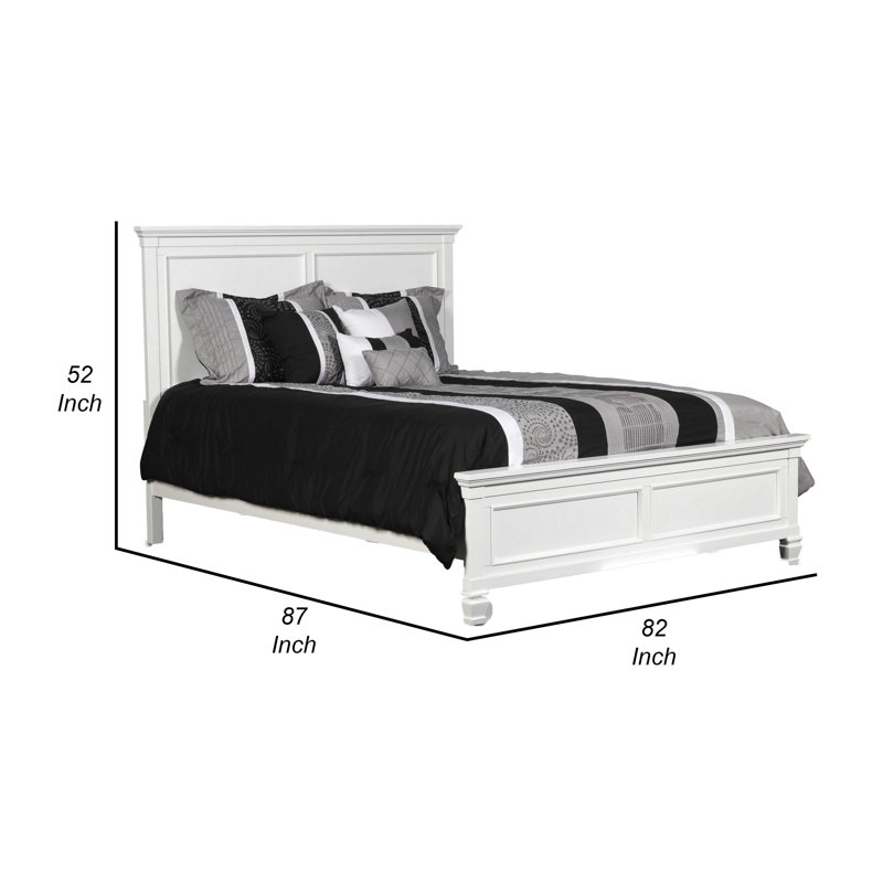 Lit plateforme Huybert, Grand, Blanc