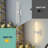 Modern Dimmable LED Wall Light with Sturdy Glass Shade