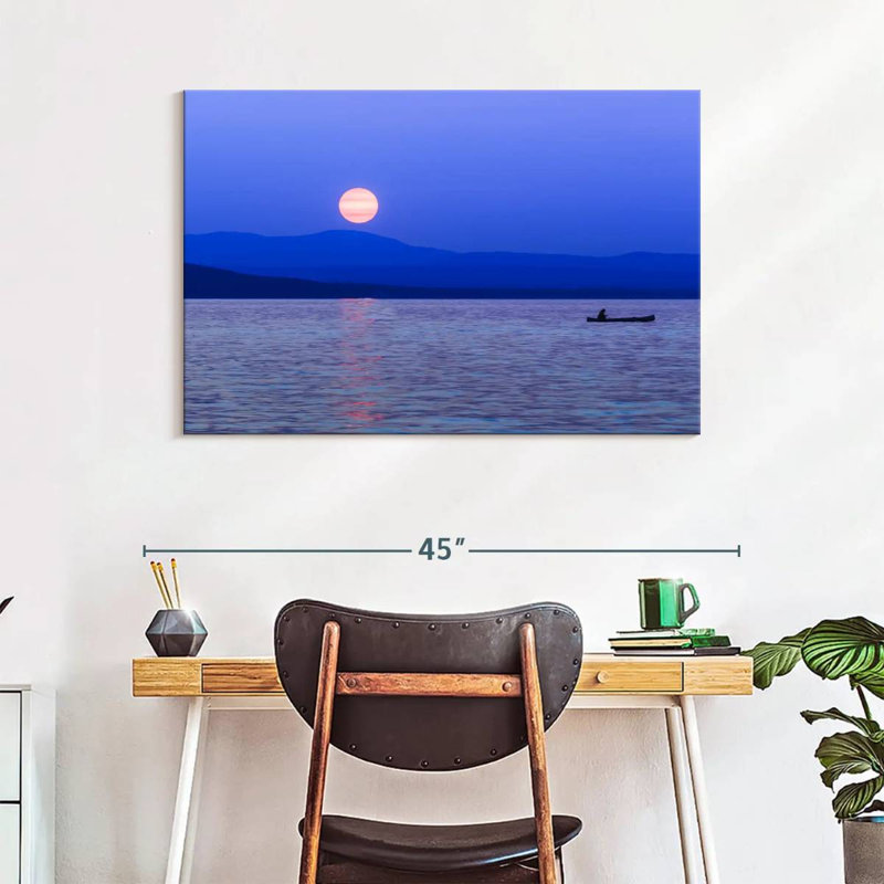 Alvord Lake Champlain Blue Hour, 26" H x 39" W