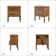 Timar 2 - Drawer Solid Wood Nightstand with Built-In Outlets and USB (Set Of 2)