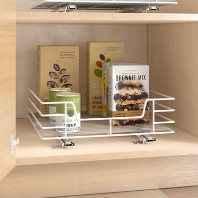 Powder-Coated Steel Pantry Pull-Out Organizer