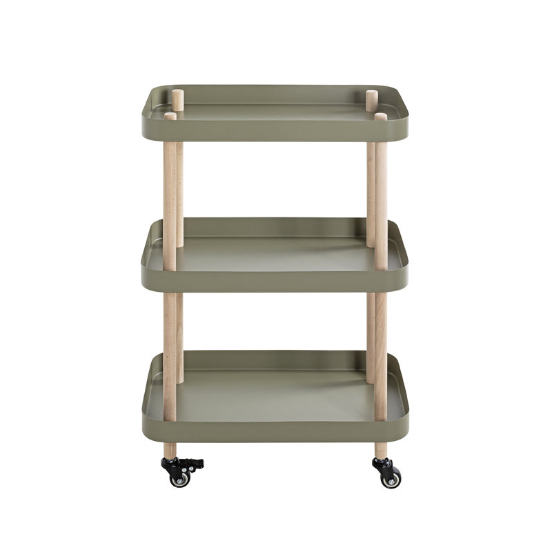 Aleyda Tray Top End Table, Grey/Brown/Blue