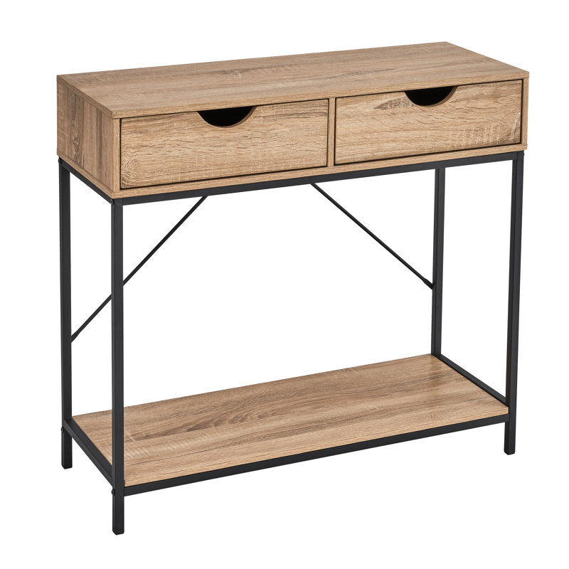 Urban 80cm Console Table, Natural/Black